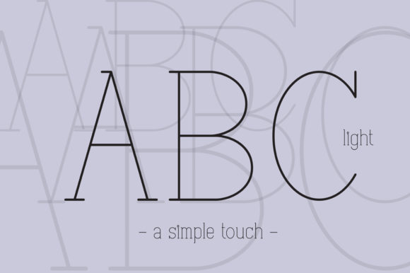 ABC Light: A Simple, Stylish Serif Font for Every Project