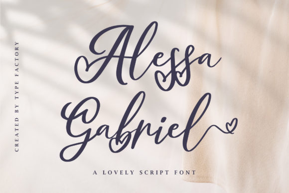 Alessa Gabriel: A Classy Script Font for Elegant Design Projects