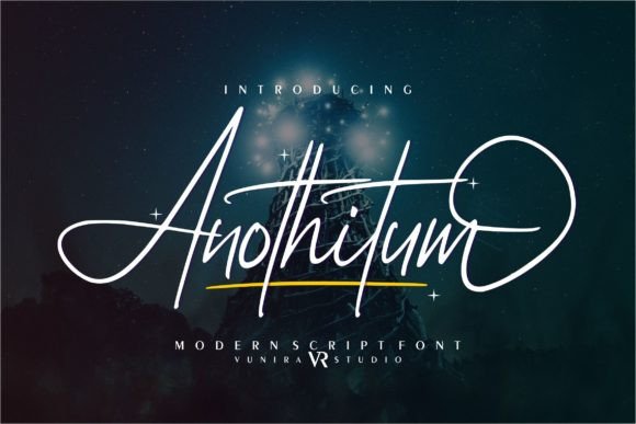 Anothitum: A Modern Script Font for Every Need