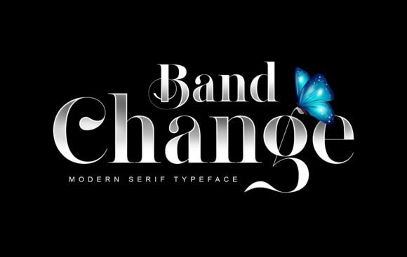 Band Change: A Stylish Serif Font with Vintage Charm