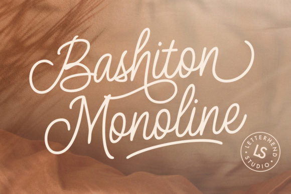 Bashiton Monoline: A Graceful Script Font for Vintage-Inspired Designs