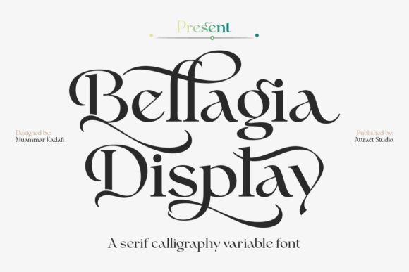 Bellagia Display: A Unique Blend of Calligraphy and Vintage Elegance