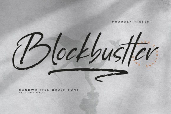 Blockbustter – A Handwritten Brush Font for Every Creative Project