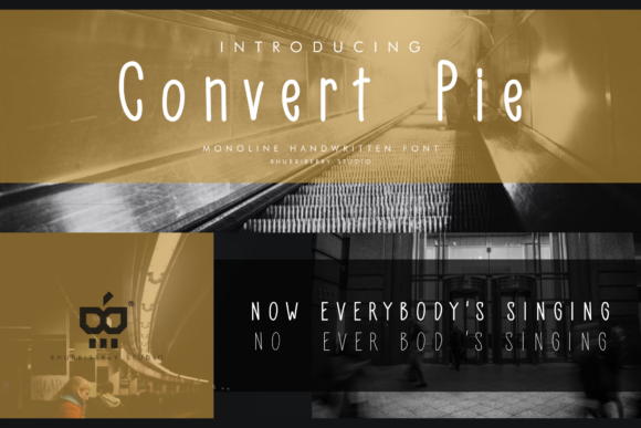 Convert Pie: A Handwritten Font for Modern Creativity and Branding