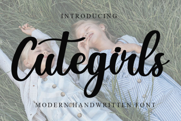Cute Girls: A Handwritten Font for Creative and Professional Workflows