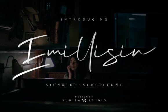 Emillisin: The Elegant Script Font That Elevates Your Design Projects