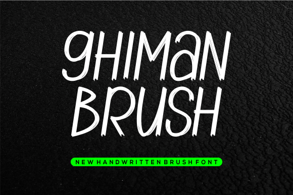Ghiman Brush: A Playful and Simple Handwritten Font for Unique Typography