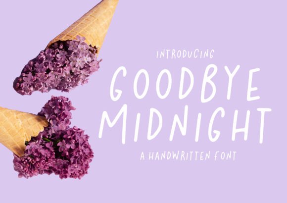 Goodbye Midnight: A Playful Font for Whimsical Designs
