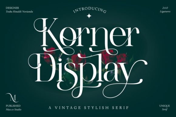 Korner: A Stylish Serif for Creative Expression