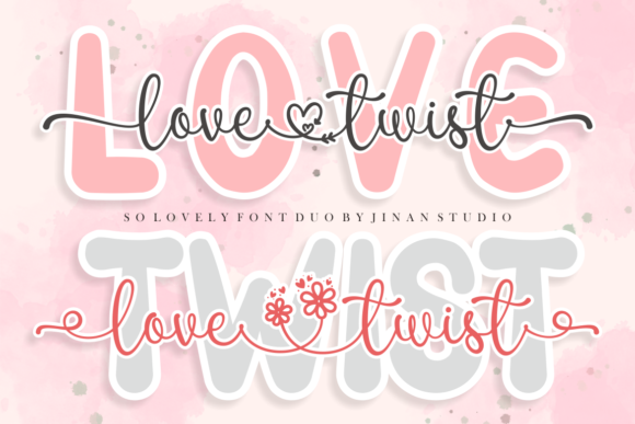 Love Twist Duo: A Stylish Font for Every Romantic Project