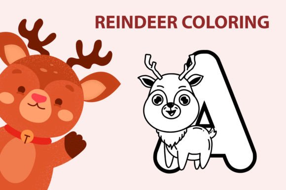 Reindeer Coloring: A Whimsical Addition to Digital Design