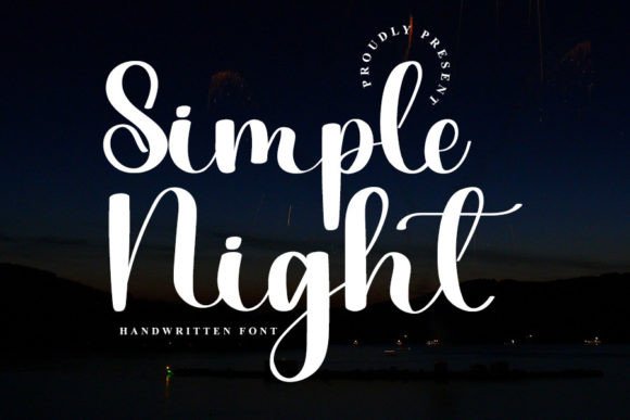 Simple Night: A Handwritten Font for Every Need