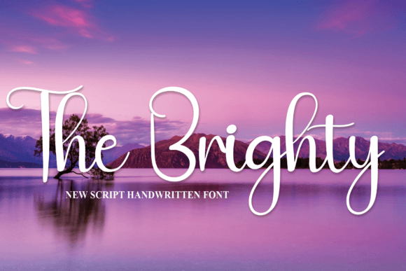 The Brighty: A Handwritten Font for Elegant and Personal Designs