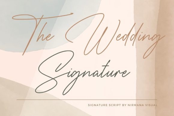 The Wedding Signature: A Script Font That Elevates Every Design